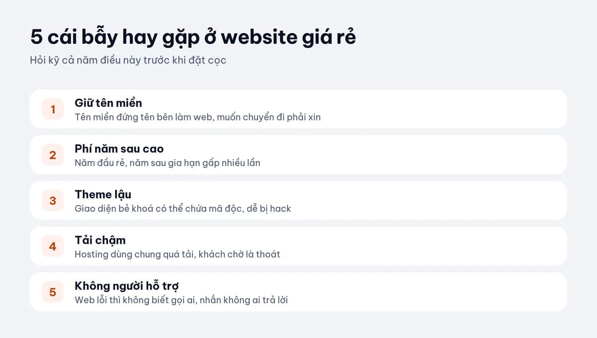 5 cái bẫy hay gặp ở website giá rẻ